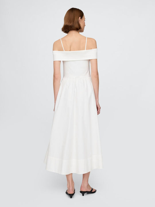 Midi Kleid Off White