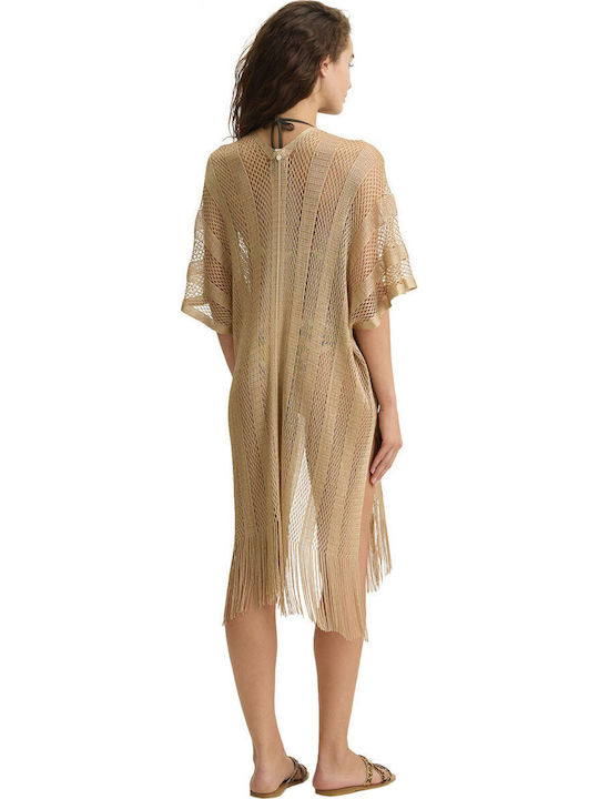 Liu Jo Women's Mini Kimono Beachwear Gold
