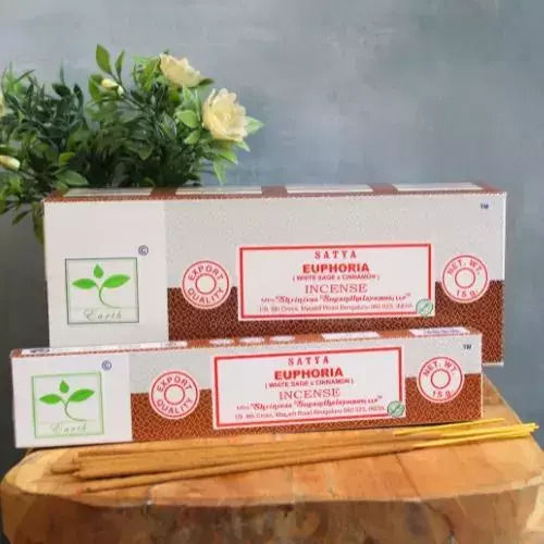 Earth Satya Euphoria Incense Sticks Φασκόμηλο & Κανέλα 15g