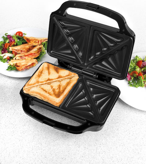 Petra Electric Sandwich Maker for 2 Sandwiches 800W Black