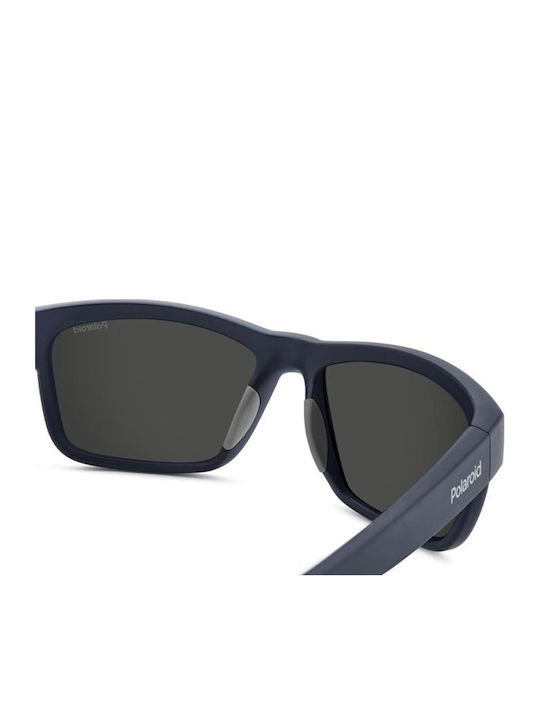 Polaroid Men's Sunglasses with Blue Plastic Frame and Polarized Lens PLD7031/S FLL/M9