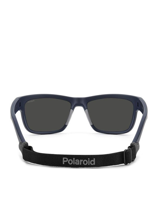 Polaroid Men's Sunglasses with Blue Plastic Frame and Polarized Lens PLD7031/S FLL/M9