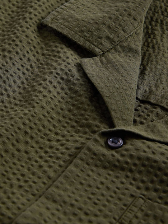 GAP Βαμβακερό Πουκάμισο Army Jacket Green