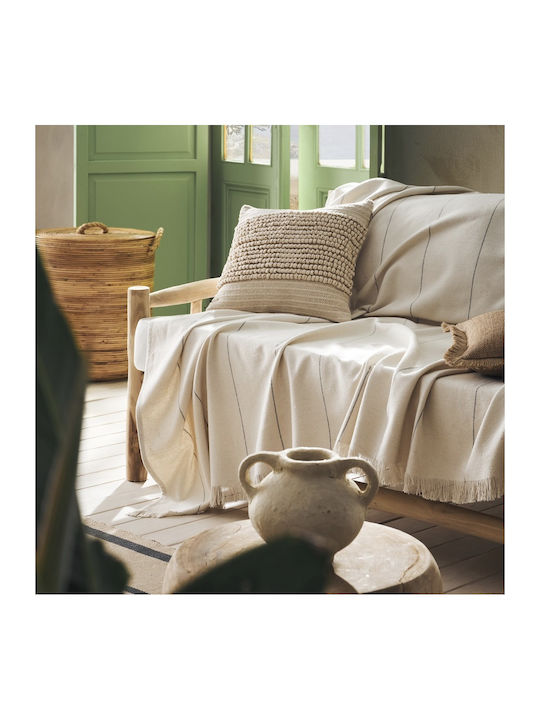 Gofis Home Izara Ριχτάρι Τριθέσιου Καναπέ 220x300εκ. Natural/grey 185/05 2007185305003