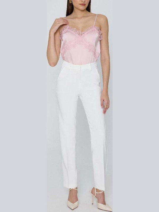Eralda Dama Tesatura Pantaloni Ecru
