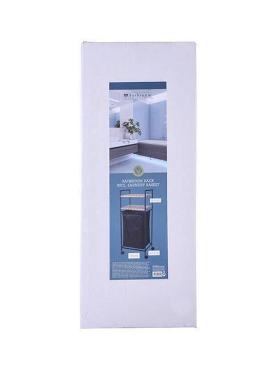 Next Coș De Rufe Din Bambus Pliabil 40lt 38x32.5x89.5cm Negru