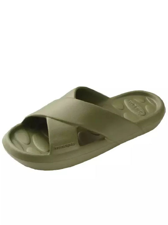 Candy Pop Slides in Khaki Colour