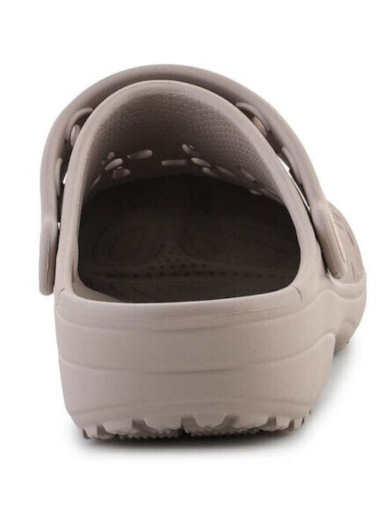 Crocs Classic Floral Femei Sabot Maro
