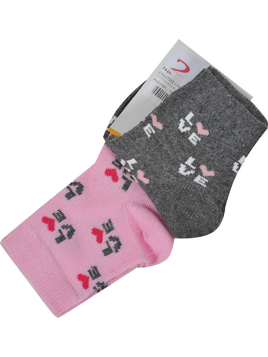 Dream Kids' Socks PINK-FUCHSIA 2 Pairs