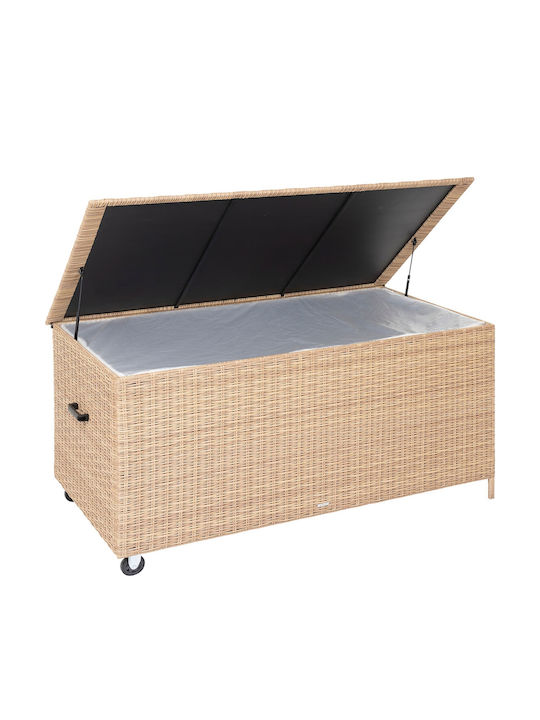 Hesperide Außenlagerbox aus Polypropylen 600Es Braun L155xB83xH73cm