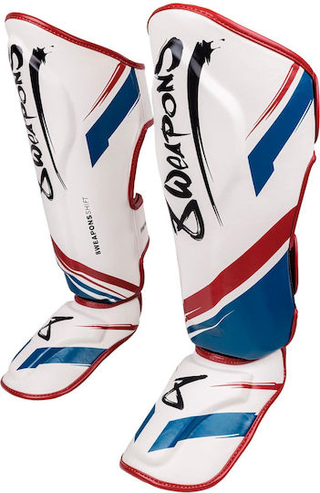 8 Weapons Shin Guards Adults White