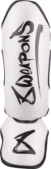 8 Weapons Shin Guards Kids White