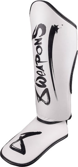 8 Weapons Shin Guards Kids White