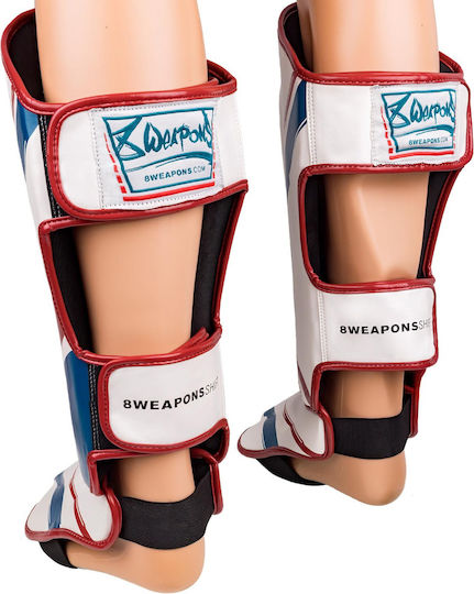 8 Weapons Shin Guards Adults White