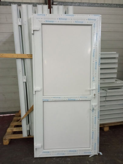 Πόρτα Pvc 75mm Πλάτος 1,0m Ύψος 2,10m Λευκή