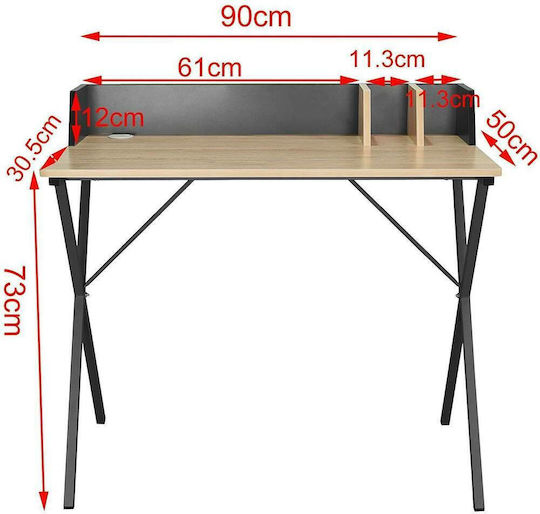 Минималистично Бюро Woltu-Дърво MDF 90×50x73см Zdes103wdl