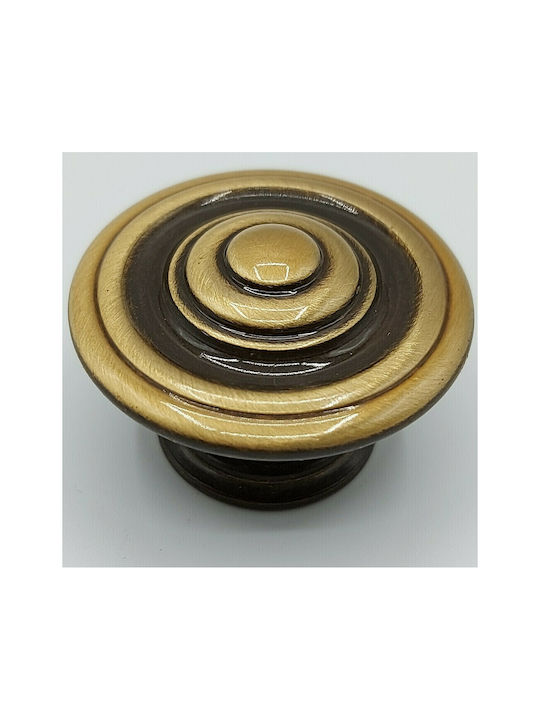 Italienisches Möbelknopf Bronze Gem 9037-000-brz1 Bronze Φ30