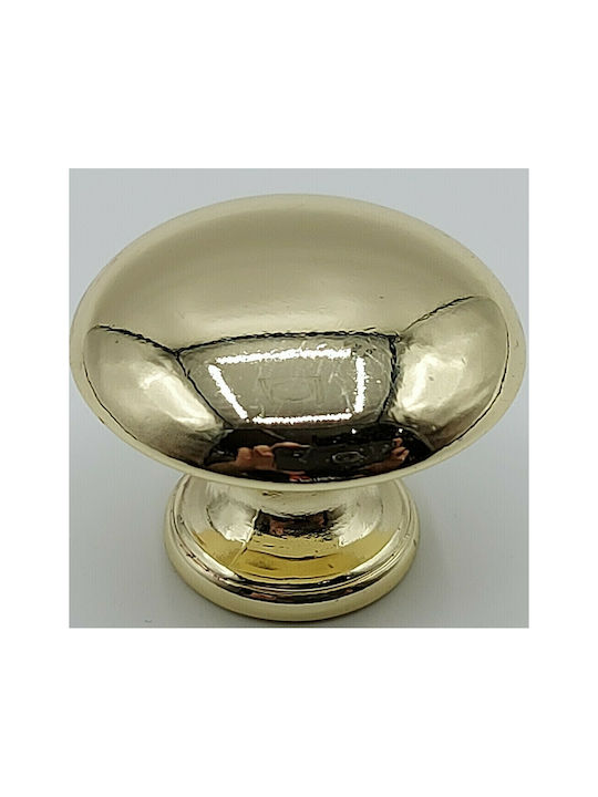Italienischer Möbelknopf Gem 9024-000-oro1 Durchmesser 30 Gold Glänzend