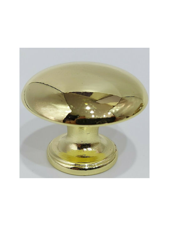 Italienischer Möbelknopf Gem 9024-000-oro1 Durchmesser 30 Gold Glänzend