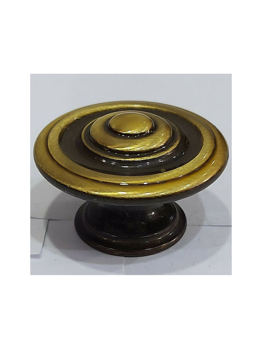Italienisches Möbelknopf Bronze Gem 9037-000-brz1 Bronze Φ30