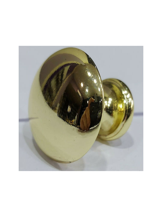 Italienischer Möbelknopf Gem 9024-000-oro1 Durchmesser 30 Gold Glänzend