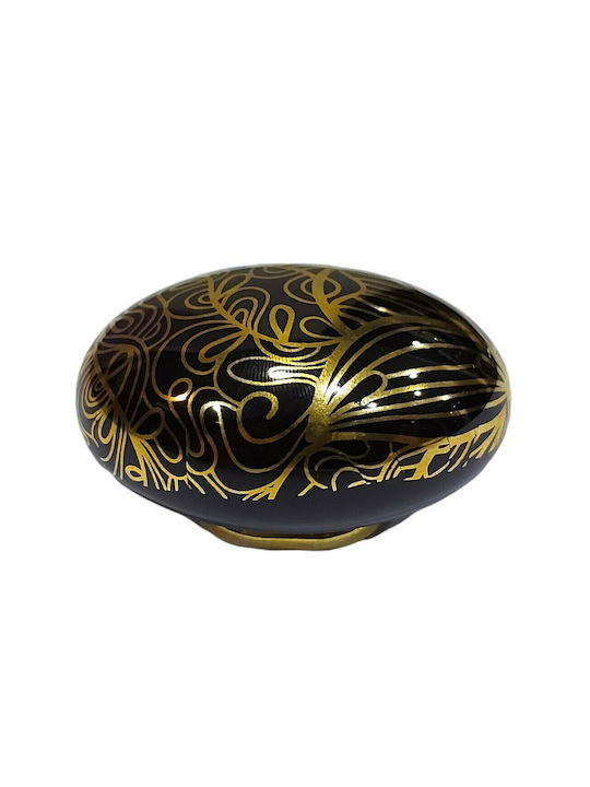 Porcelain Italian Furniture Knob Premiere 1282-oro1 Gold Glossy Porcelain