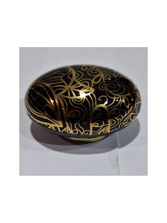 Porcelain Italian Furniture Knob Premiere 1282-oro1 Gold Glossy Porcelain