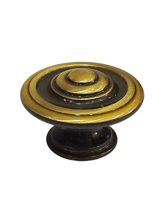 Italienisches Möbelknopf Bronze Gem 9037-000-brz1 Bronze Φ30