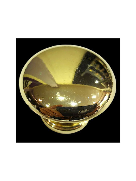 Italienischer Möbelknopf Gem 9024-000-oro1 Durchmesser 30 Gold Glänzend