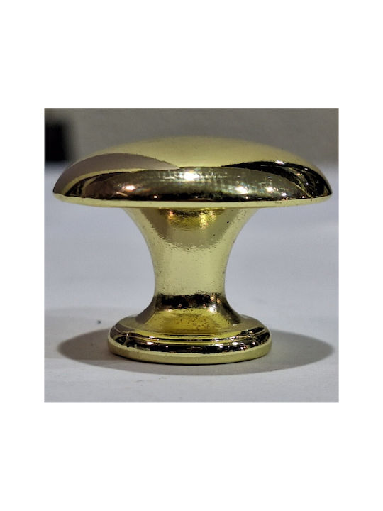 Italienischer Möbelknopf Gem 9024-000-oro1 Durchmesser 30 Gold Glänzend