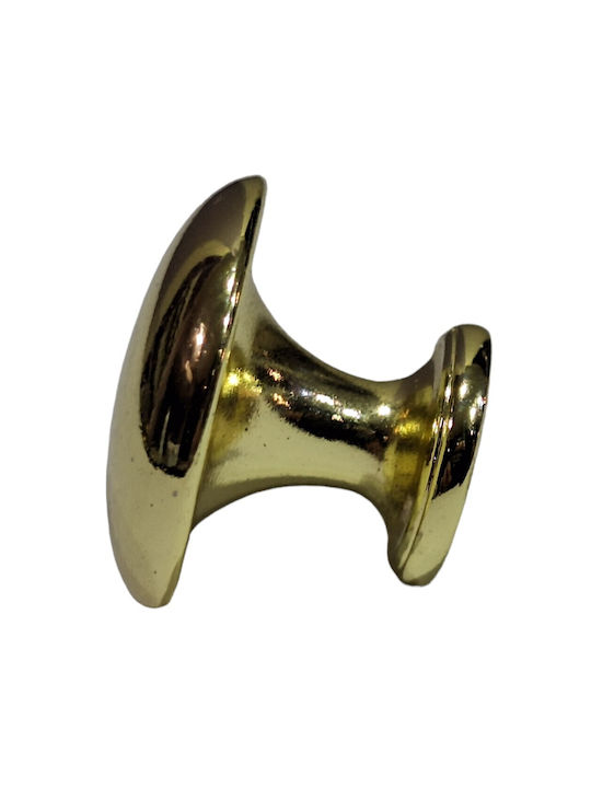 Italienischer Möbelknopf Gem 9024-000-oro1 Durchmesser 30 Gold Glänzend