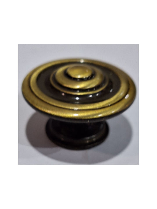 Italienisches Möbelknopf Bronze Gem 9037-000-brz1 Bronze Φ30