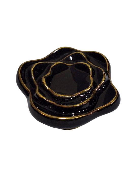 Porcelain Italian Furniture Knob Premiere 1332-oro1 Ø64 Glossy Gold Porcelain