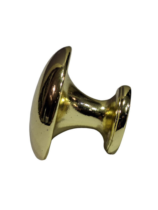 Italienischer Möbelknopf Gem 9024-000-oro1 Durchmesser 30 Gold Glänzend