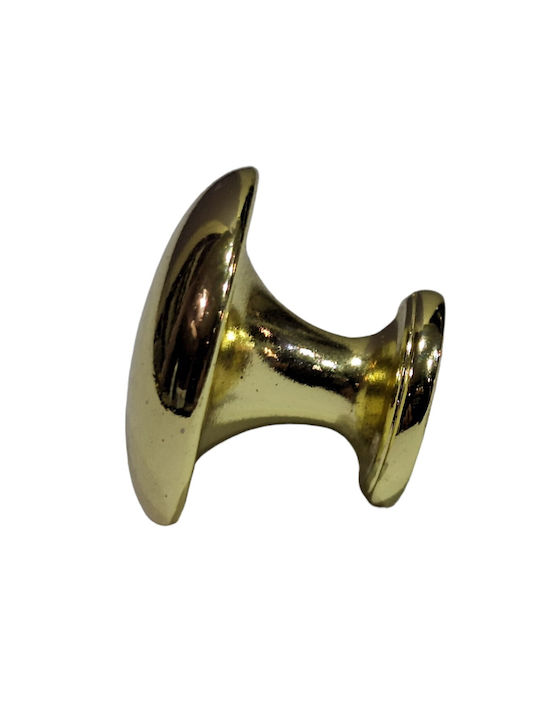 Italienischer Möbelknopf Gem 9024-000-oro1 Durchmesser 30 Gold Glänzend