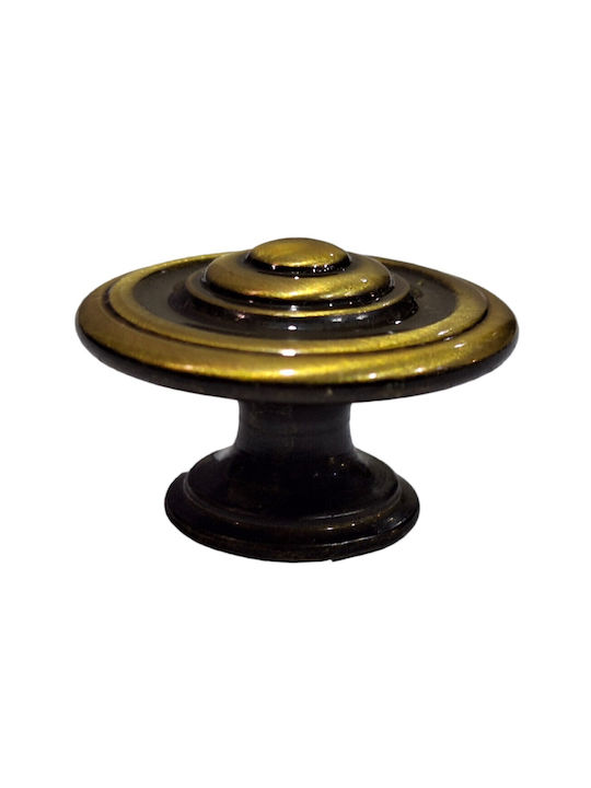 Italienisches Möbelknopf Bronze Gem 9037-000-brz1 Bronze Φ30