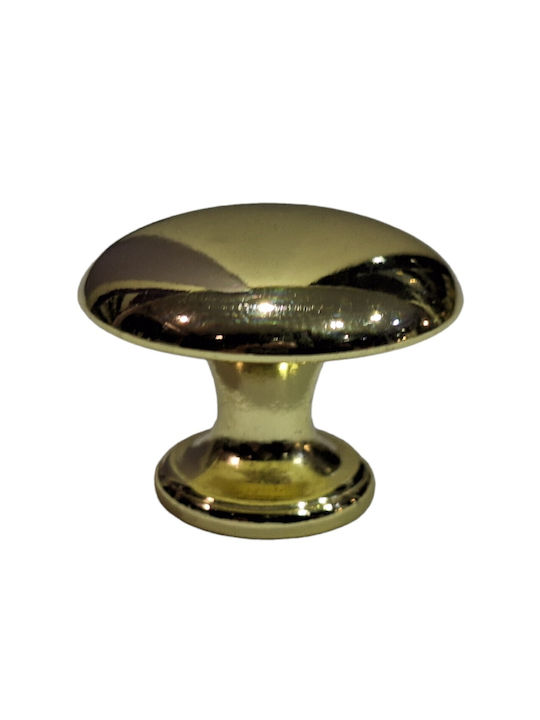Italienischer Möbelknopf Gem 9024-000-oro1 Durchmesser 30 Gold Glänzend