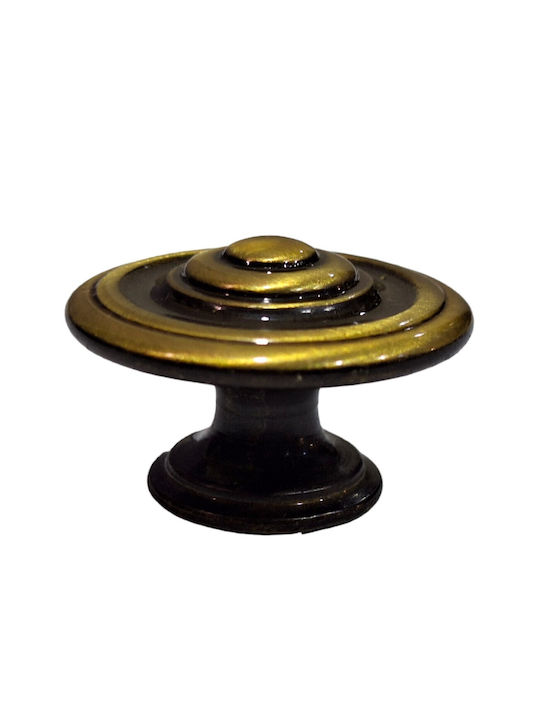 Italienisches Möbelknopf Bronze Gem 9037-000-brz1 Bronze Φ30