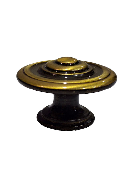 Italienisches Möbelknopf Bronze Gem 9037-000-brz1 Bronze Φ30