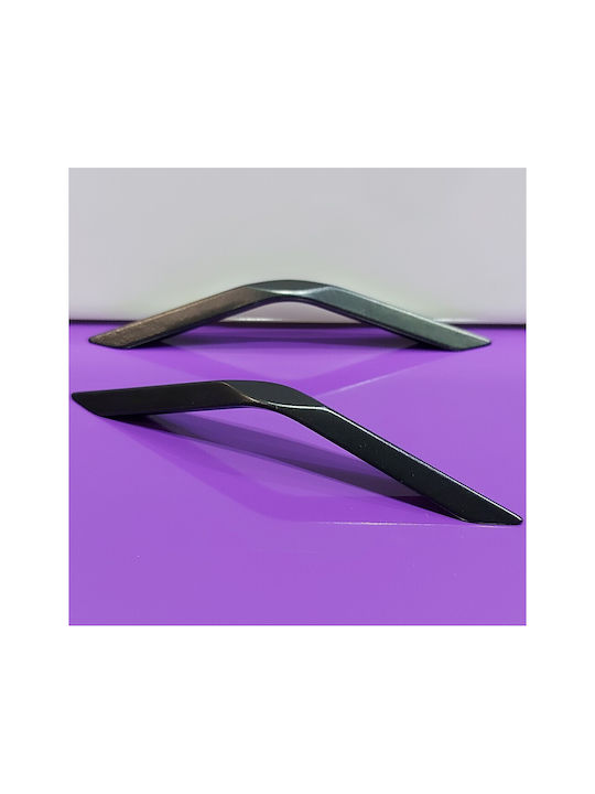 Mâner Italian Pentru Mobilier Eureka 11683-096-roz1 Negru Mat Dimensiune 9,6cm Mâner Italian Pentru Mobilier Eureka 11683-096-roz1 Negru Mat Dimensiune 9,6cm
