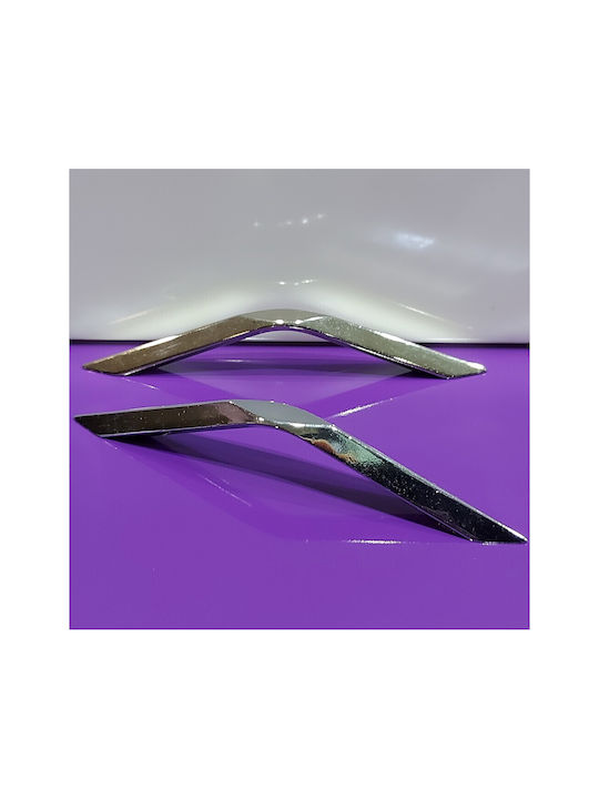 Italian Furniture Handle Eureka 11682-096-roz1 Chrome Glossy Size 9.6cm