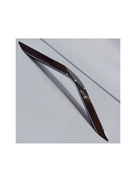 Italian Furniture Handle Eureka 11682-096-roz1 Chrome Glossy Size 9.6cm