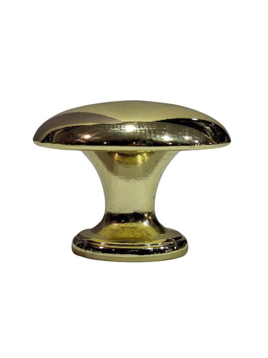 Italienischer Möbelknopf Gem 9024-000-oro1 Durchmesser 30 Gold Glänzend