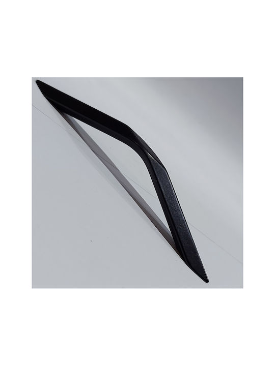 Italian Furniture Handle Eureka 11683-096-roz1 Black Matte Size 9.6cm