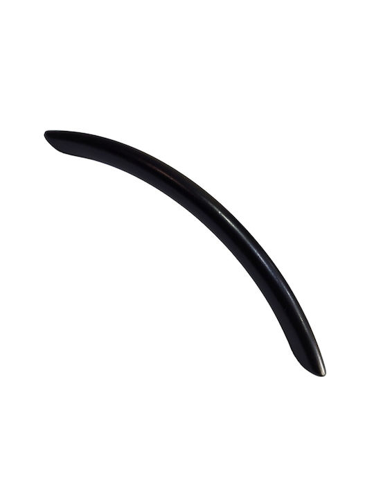 Italian Furniture Handle Eureka 11691-192-ino Black Matte Size 19.2cm