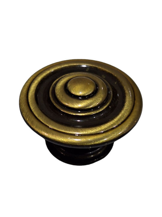 Italienisches Möbelknopf Bronze Gem 9037-000-brz1 Bronze Φ30