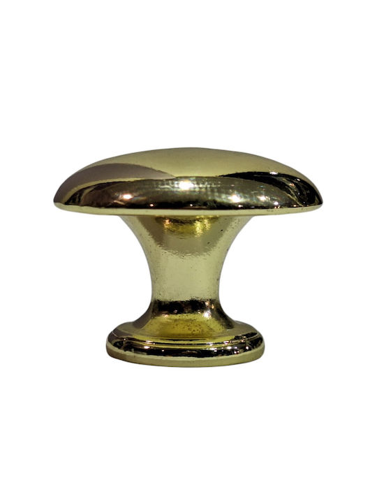 Italienischer Möbelknopf Gem 9024-000-oro1 Durchmesser 30 Gold Glänzend