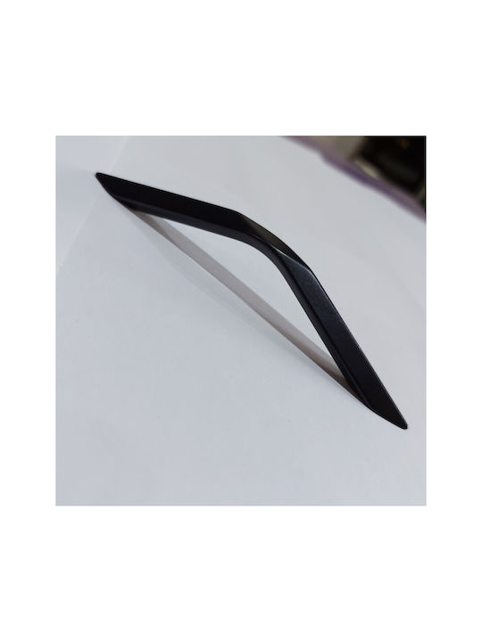 Italian Furniture Handle Eureka 11683-096-roz1 Black Matte Size 9.6cm
