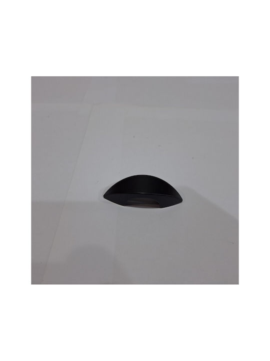 Italian Furniture Handle Eureka 11653-032-ino Black Matte Size 3.2cm
