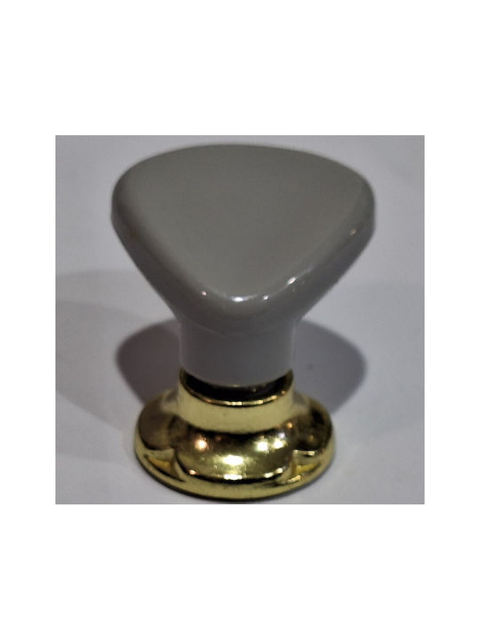 Italienischer Möbelknopf Acm 11424-000-ino1 Gold-Grau Durchmesser 30